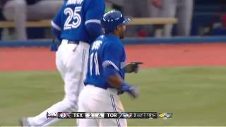 Rangers 3-4  Blue Jays   June 8, 2013,  Davis' walk-off hit in 18th
