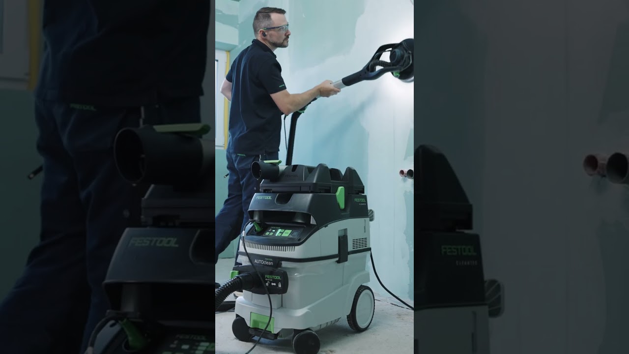 Mobile dust extractors CLEANTEC CT 26 & 36 AC: Perfectly matched with PLANEX long-reach sander 🙌