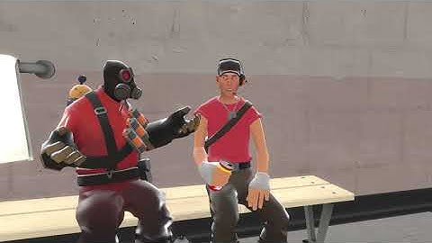 Pyro and Scout blocking pass 1 [SFM]