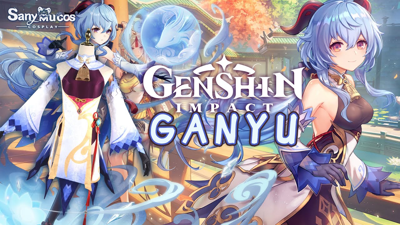 【SanyMuCos】Genshin Impact Ganyu Cosplay Costume Plus Size Detail Show