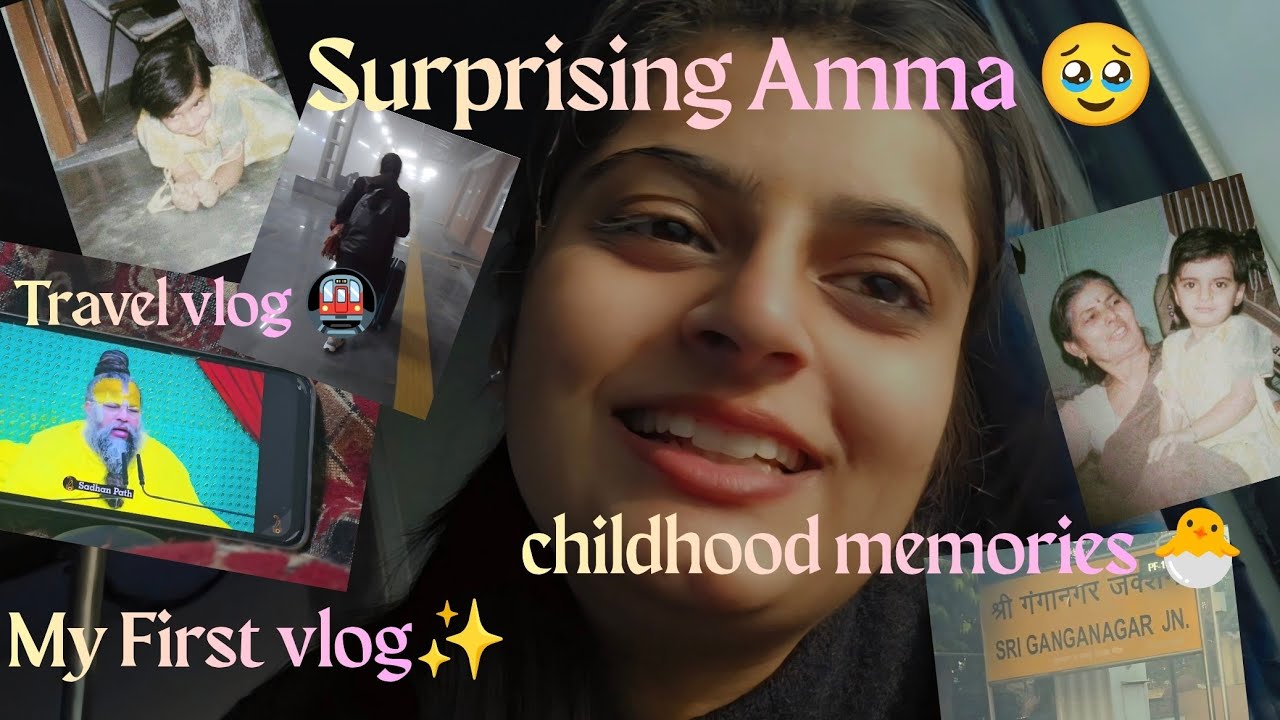 First Vlog Ever ❤️ Surprising My Amma | Throwback Childhood Stories