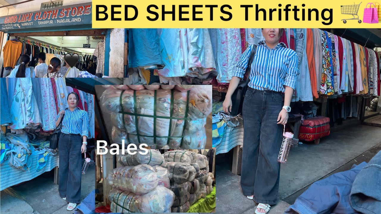 Exploring Thrift BED SHEETS & BED SPREAD Store At Dimapur Market 📍