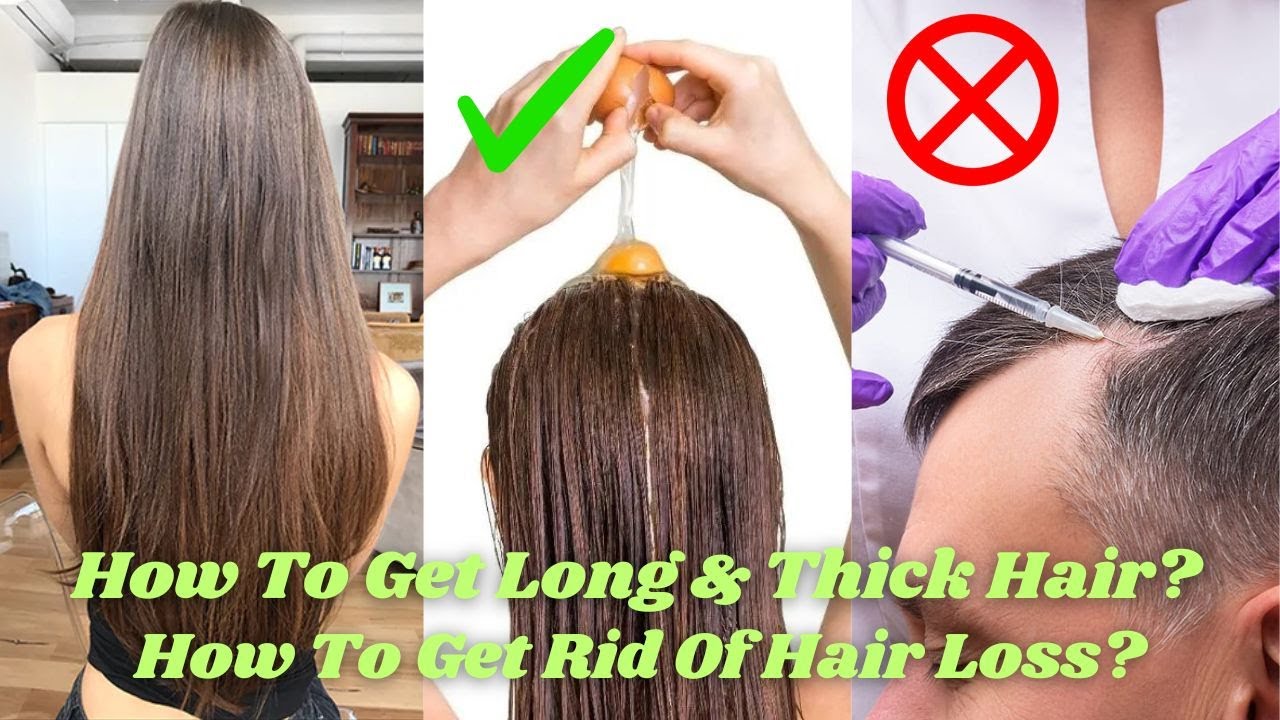 How To Get Long & Thick Hair? How To Stop Hair Thinning? How To Get Rid Of Hair Loss? YouTube