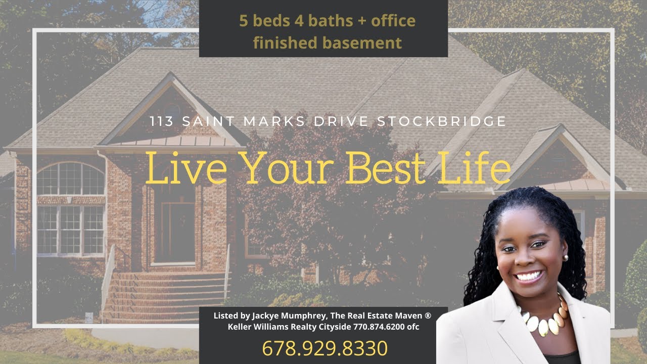 Live Your Best Life Stockbridge GA Luxury Home Jackye Mumphrey South Atlanta Luxury Brick