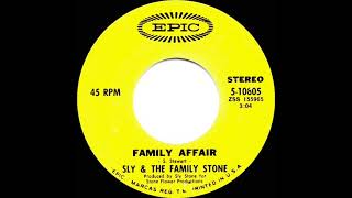 1971 HITS ARCHIVE: Family Affair - Sly & The Family Stone (a #1 record--stereo 45) Resimi