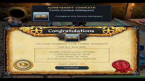 RS3 Mini Quest: Tortle Combat