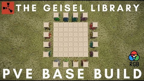 RUST PvE Base Build | The Geisel Library