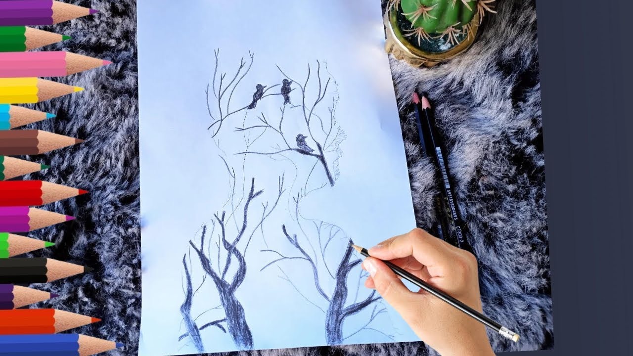 Tree Man Draw How to draw tree man with pencil | Pencil drawing for beginners # ...