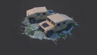 Humvee Low Polly 3D Model