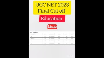UGC NET cut off education 2023 #ugcneteducation #ugcnet2023 #viralshort