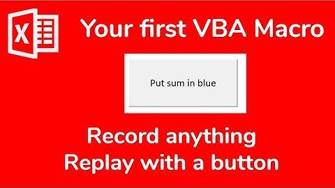 Excel Macro: How to record your first VBA macro an automate anything - Doctor Excel #017
