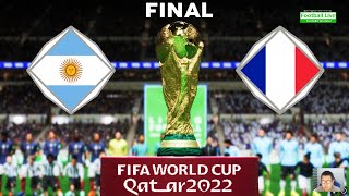 FIFA 23 | Argentina vs France | FIFA World Cup Final Qatar 2022 | Messi vs Mbappe | Gameplay
