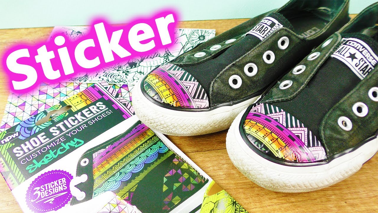 Schuh Sticker Im Test Aus Alt Mach Neu Schuhe Super Einfach Selber Gestalten Bunte Muster Youtube