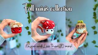 Turning My Scrap Yarn Into Tiny Fall Plushies 🍂🧶