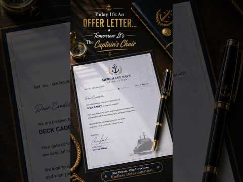 📜 Today It's An Offer Letter... Tomorrow It's The Captain's Chair! 🚢⚓