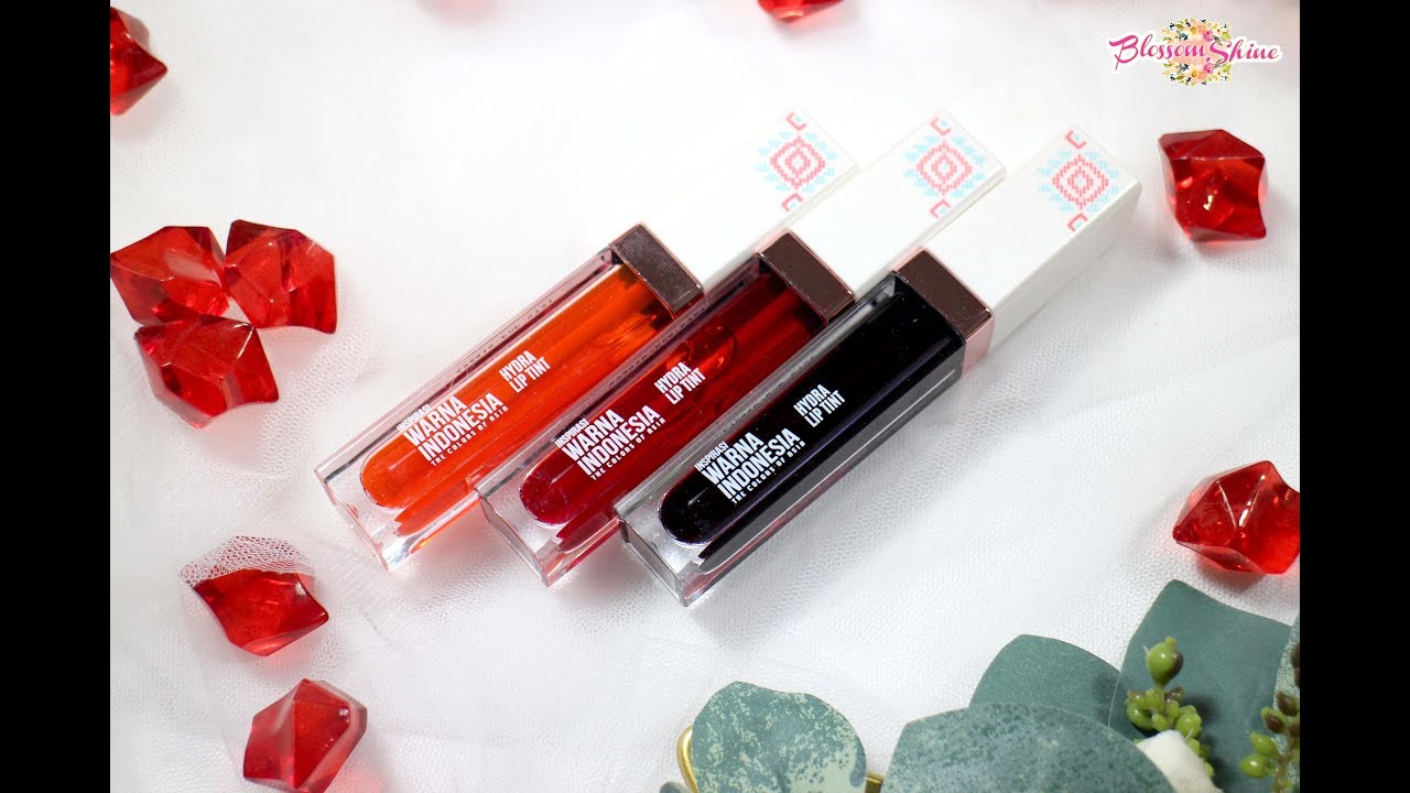 Hydra Lip Tint Sariayu Review & Swatches All Shades - Blossom Shine