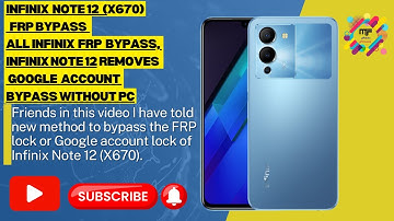 Infinix Note 12 Hard Reset & Frp Bypass Android 12 | How To Google Account Bypass Infinix (X670) FRP