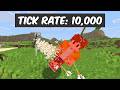 MINECRAFT... BUT TICK SPEED DOUBLES EVERY 10 MINUTES!!!