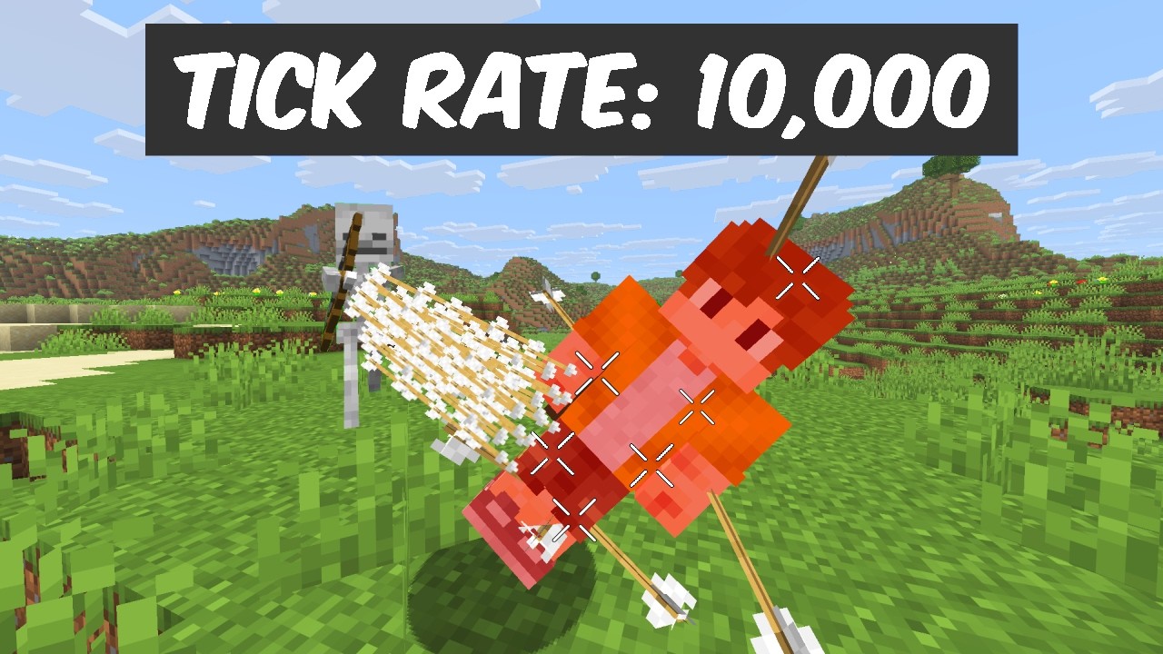 MINECRAFT... BUT TICK SPEED DOUBLES EVERY 10 MINUTES!!!