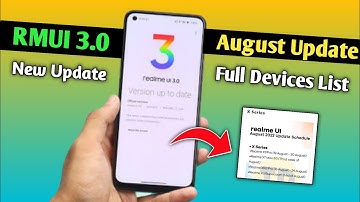 Realme Ui 3.0 New August Update 2022 || Android 12 Update