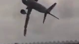Посадка самолета при боковом ветре плюс переворот