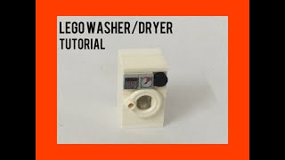How to build a Lego Washer/Dryer Tutorial