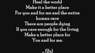 Michael Jackson - Heal The World ( letra ) chords