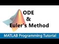 MATLAB Programming Tutorial #33 Intro to ODE & Euler's Method