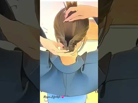تسريحة شعر مره لطيفة وتنفع للمدرسه تسريحات شعر انمي كيبوب اغاني بنات Shorts Reels Tiktok 