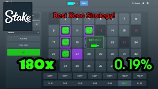 The Keno STRATEGY that let me hit a 180x... (STAKE) screenshot 5