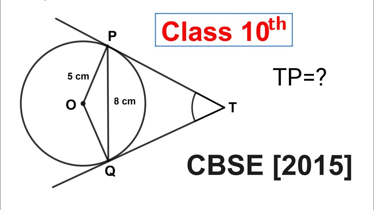 Class 10 Maths Circles | Previous Year Question (PYQ) Chapter 10 | Board Exam 2026