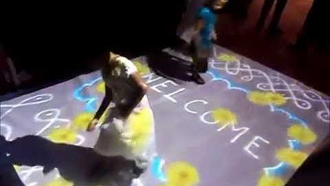 A VIRTUAL FLOWER EFFECTS - INTERACTIVE FLOOR PROJECTION INDIA CHENNAI