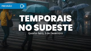 Heavy rain in São Paulo, Rio de Janeiro, and Minas Gerais, risk of storms in the Central-West and... screenshot 4