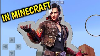 Free Fire Hayato Character In Minecraft ||