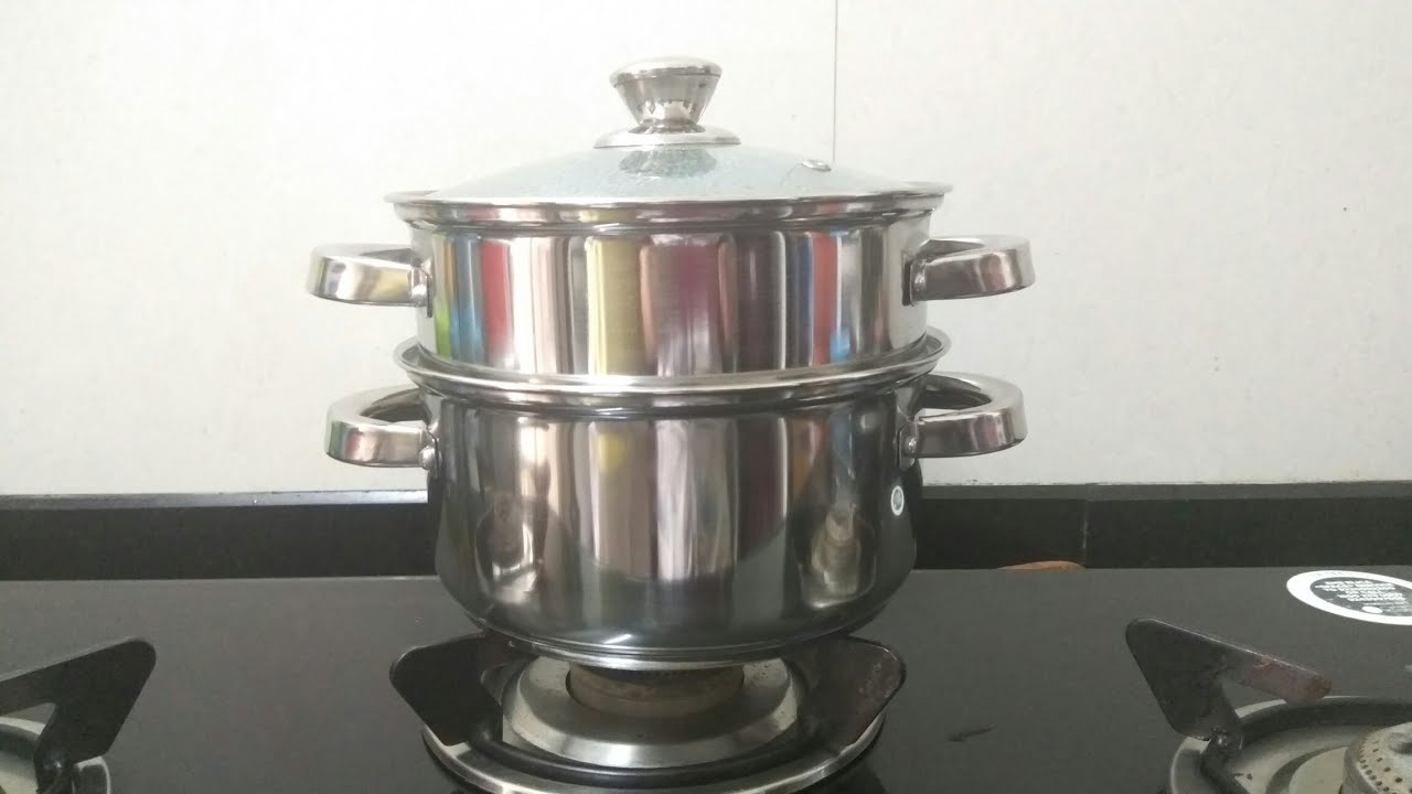 Amazon Brand Solimo Stainless Steel Induction Bottom Steamer/Modak