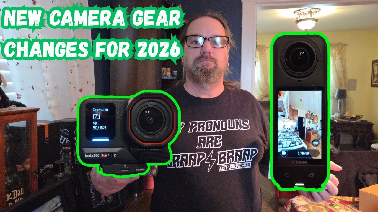 НОВАЯ ФОТООБОРУДОВАНИЕ от Insta360 X5 и Ace Pro 2 | 360-градусная камера, камера, камера для виде...