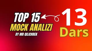 Top 15 Mock analizi | 13-Dars