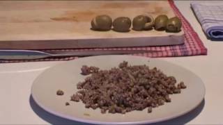 Regional Italian Cuisine Stuffing Olives
