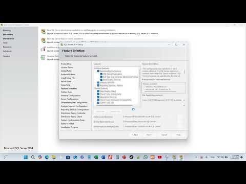 ການຕິດຕັ້ງ Microsoft SQL Server 2014