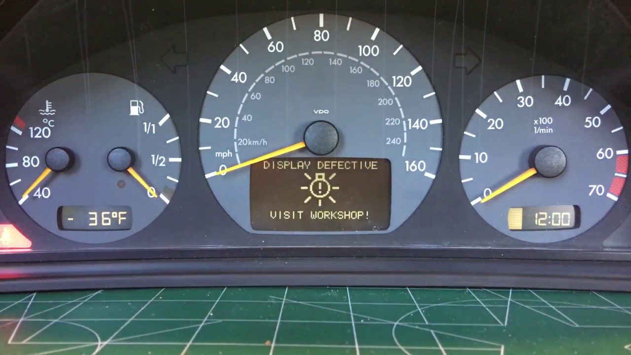 Mercedes CLK cluster repaired for Ray YouTube