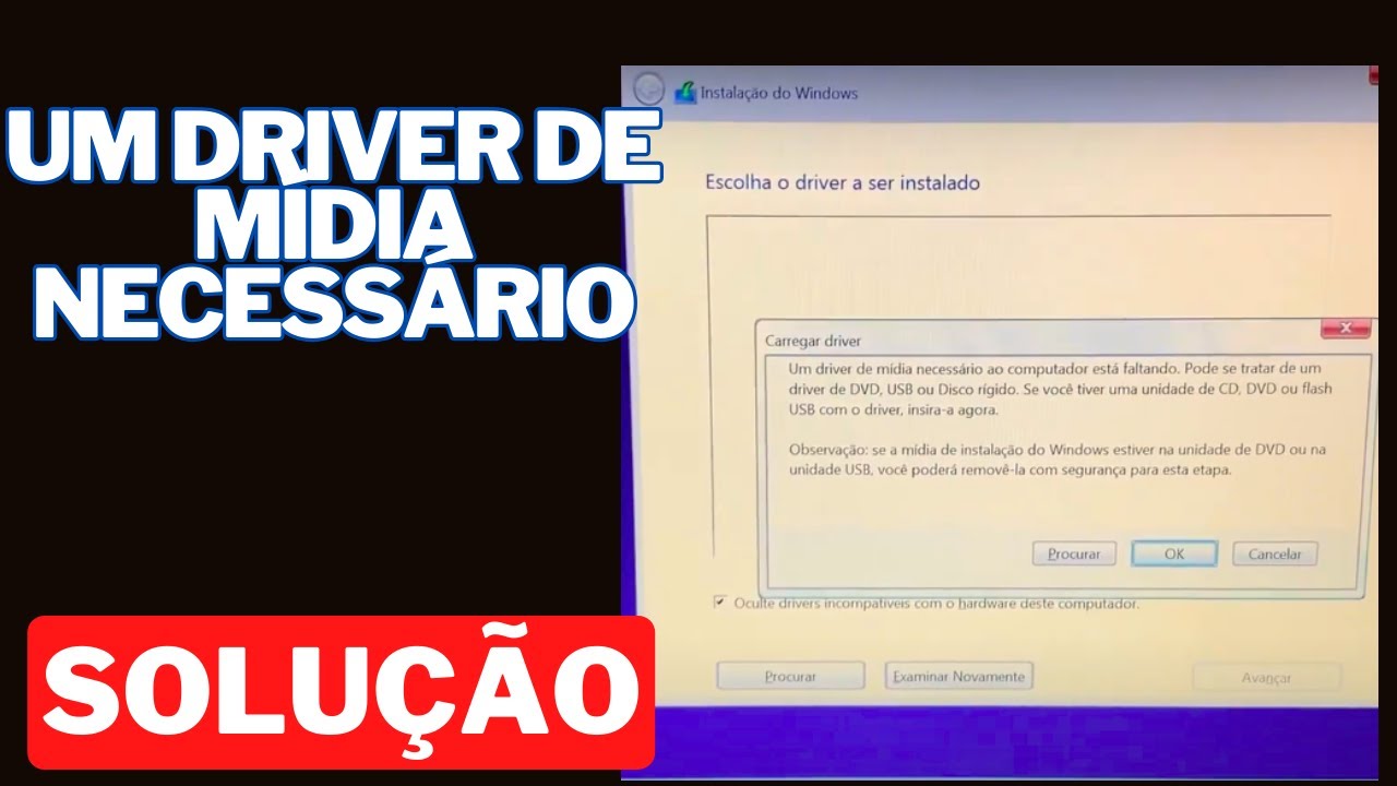 Como Resolver Um driver de mídia necessário ao computador está faltando (SOLUÇÃO)