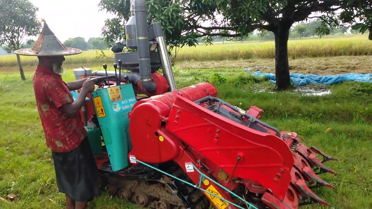 Mini Combine harvester Pre Sessional Service Part to part Discription