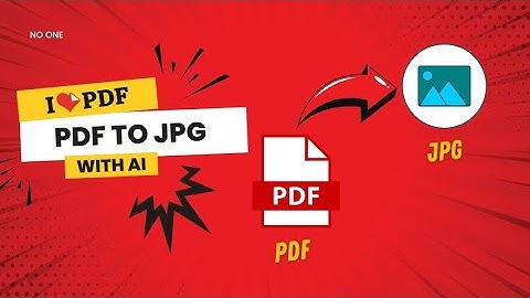 Convert PDF to JPG with AI | Free PDF to Image Tool | iLovePDF Tutorial | NO ONE Channel (Ep. 5)