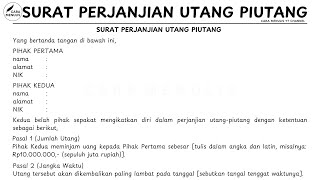 HOW TO WRITE A STAMPED DEBT AGREEMENT LETTER OR DEBT LETTER