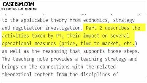 Supply Chain Restructuring at Portugal Telecom-A Case Study Help - Caseism.com