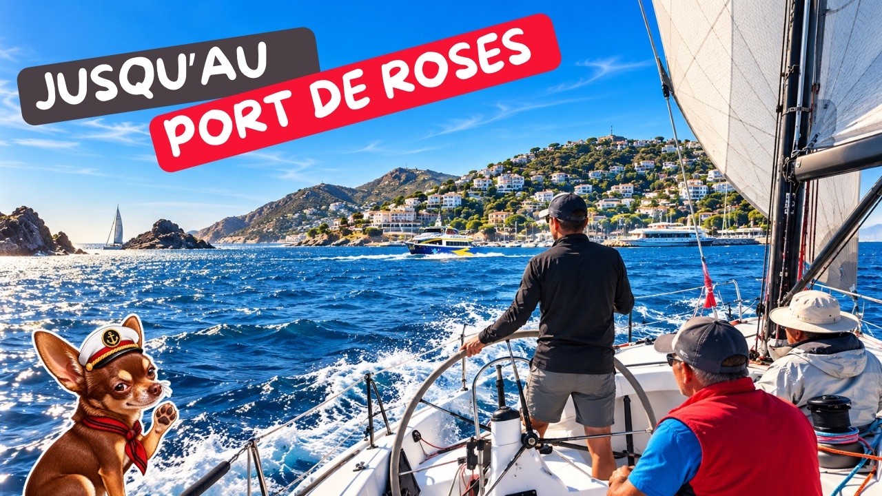 ⁣Jusqu’au port de Roses