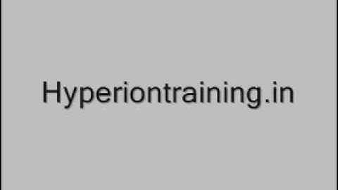 hyperion training online - tutorial for essbase, planning & HFM