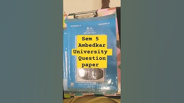 ambedkar University sem 5 ug question paper 2025 march