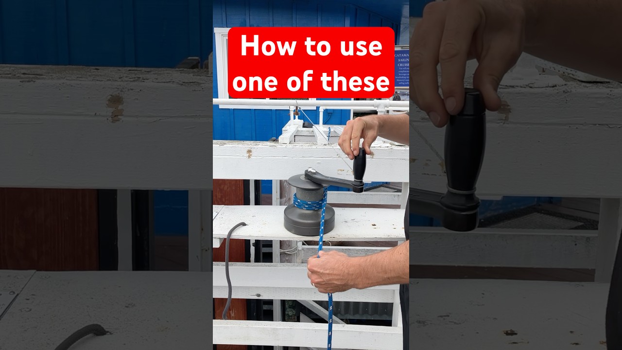 💪How to use a non-self tailing winch! 