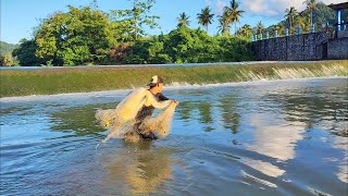 JALA IKAN DI PINTU AIR, HASILNYA CUKUP MEMUASKAN.!!! best fishing nets
